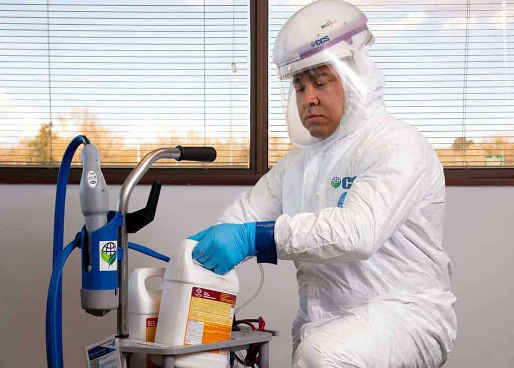 CCS Facility Services janitorial commercial custodial COVID infectious disease clean health safety coronavirus chemicals