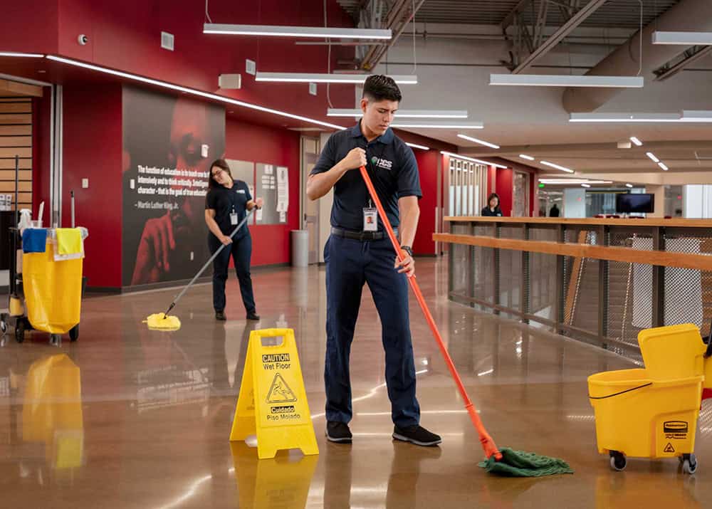 cleaning schools