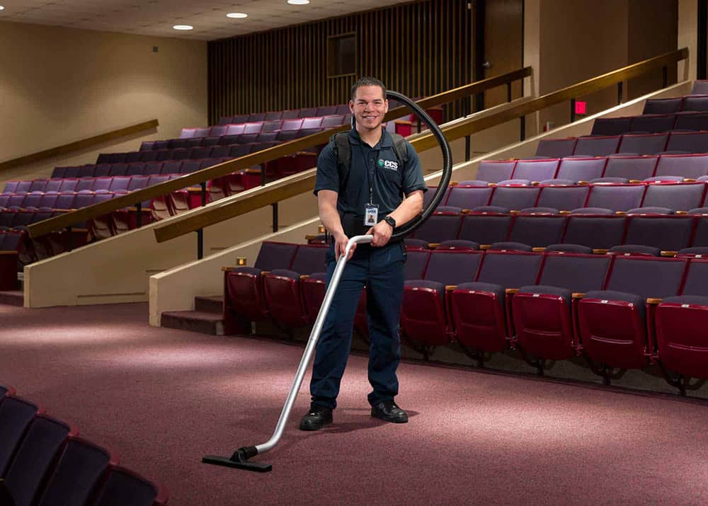 cleaning theater