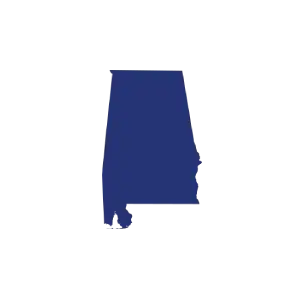 Alabama shape blue 2